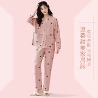 Ceba春夏可外穿贴身舒适睡衣女 串寝派对家居服长袖长裤两件套装