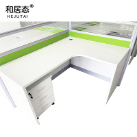 和居态 屏风卡座电脑桌 6人位 组