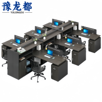豫龙都 屏风办公桌椅 4.2米 套