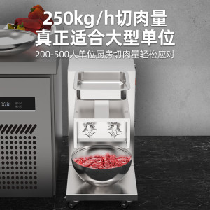 圣托绞肉机商用多功能立式切肉机 全自动大功率不锈钢切片切丝切丁机切肉机STMY-QA25