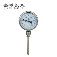 嘉禾长久 双金属温度表 WSS411 0-100度 杆长50MM 块