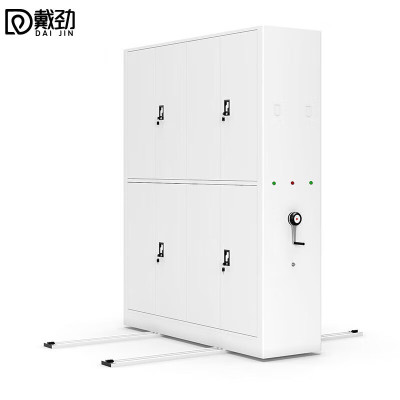 戴劲电动密集架套色移动轨道资料档案密集柜钢制文件柜 一列二组/立方