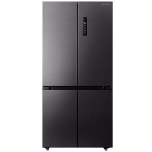 东芝 GR-RF535WE-PM137 535十字四开门薄一级能效双系统双雾化保鲜风冷无霜家用电冰箱绸缎灰