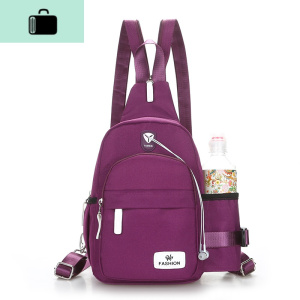 新款韩版两用旅行迷你双肩包胸包女休闲尼龙旅游斜挎小背包水壶包NEW LAKE