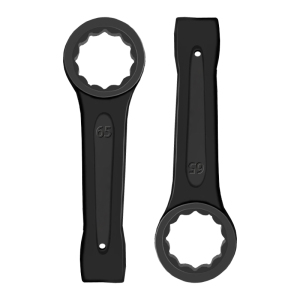 立伟铁牛敲击梅花扳手65mm/把