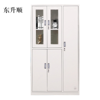 东升顺钢制五门玻璃更衣柜员工柜铁皮职工储物柜带锁文件柜鞋柜资料柜子