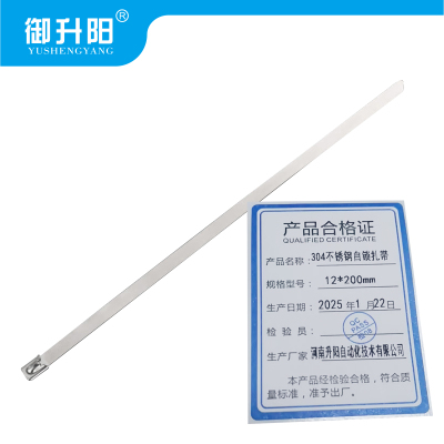 御升阳 304不锈钢自锁扎带 12*200mm 每条