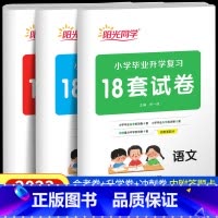 [全3册]语文+数学+英语 小学升初中 [正版]2023新版阳光同学小学毕业升学复习18套试卷语文数学英语全套练习题必刷