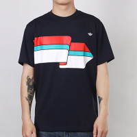 adidas阿迪达斯三叶草男装 2020夏季新品运动服跑步训练健身棉质休闲圆领短袖T恤FM1548/FM1531 D