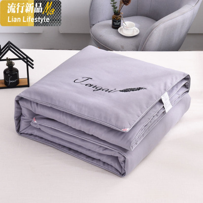 夏被夏凉被可水洗空调被春秋被4斤棉被夏季单人薄被子双人冬被6斤 三维工匠