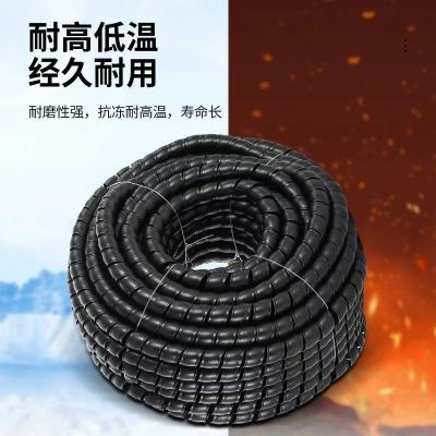 中锦科技 螺旋保护管缠绕管内径28mm[黑色]米