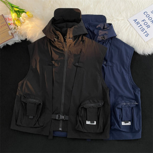 户外男装美式潮牌机能无袖工装马甲男运动系穿搭背心坎肩痞帅外套