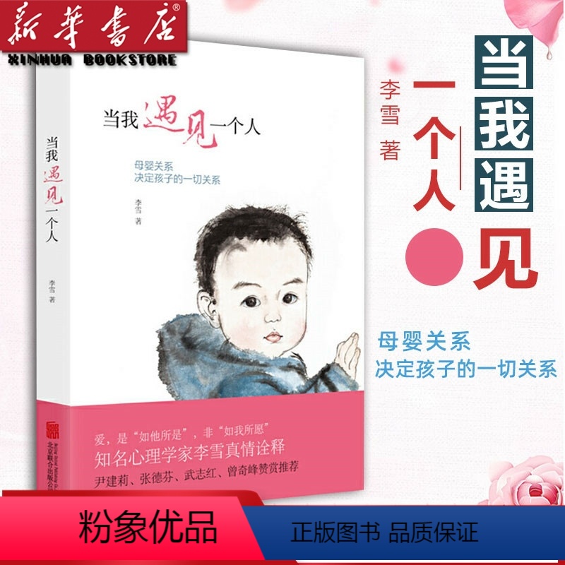 [正版]当我遇见一个人 李雪 母婴关系决定孩子的一切 尹建莉武志红家庭教育育儿百科教育孩子儿童心理学家庭亲子教育 书店