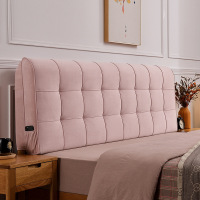 京城派 荷兰绒床头靠垫榻榻米贴墙软包双人大靠背免洗床头罩北欧自粘靠背床头软包双人榻榻米皮革靠垫实木床靠垫定制