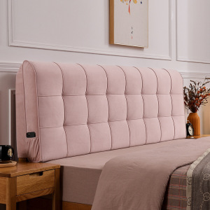 京城派 荷兰绒床头靠垫榻榻米贴墙软包双人大靠背免洗床头罩北欧自粘靠背床头软包双人榻榻米皮革靠垫实木床靠垫定制