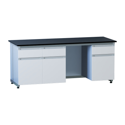 臻远 ZY5052112 实验室 工作台化验室操作台化验桌 钢木暖白2米边台