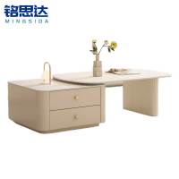 铭思达岩板茶几60cm+100cm套