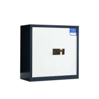 DXBG保密柜财务档案柜文件柜办公室资料储物柜保险柜矮柜灰白-指纹密码锁