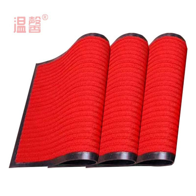 温馨 双条纹地垫 大红色0.9*15m 卷