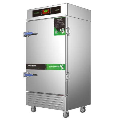 圣托(Shentop)多功能商用数码电蒸柜箱 全自动六层食堂蒸饭箱 6盘单门饭堂蒸饭车 STZ-F06