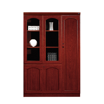 中豫鑫泽 ZYXZ4052421木质文件柜油漆贴木皮资料柜书柜 三门