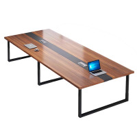 鑫升顺简约现代会议桌长桌办公家具工作台会议室长条桌办公桌椅组合2.4*1.2(米)