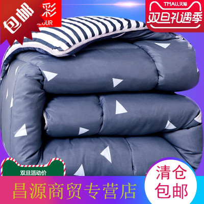 10斤加厚冬被保暖被子丝绵被学生宿舍单人被双人被芯被褥