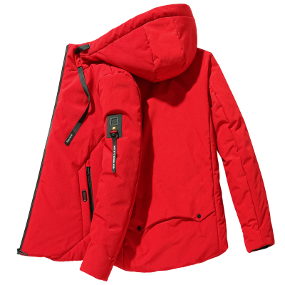 NEWLAKE大红色衣服男本命年牛年短款冬装袄子保暖棉衣男加厚喜庆新年外套棉衣