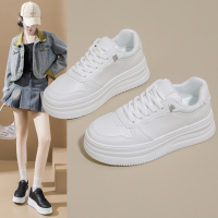 秋季新款ins韩版透气小白鞋女学生厚底百搭休闲运动板鞋