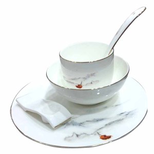 唯雅餐具套装(盘/碗/勺/筷架/杯)仅烟台五区供货