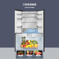 容声(Ronshen)456升双循环60CM平嵌十字四门冰箱变频风冷国家补贴BCD-456E30CZGAX竹锦瑜