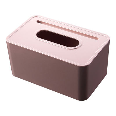 纸巾盒北欧创意客厅家用抽纸盒纳丽雅茶几多功能卷纸筒桌面简约餐巾纸盒大号长方形玫瑰金