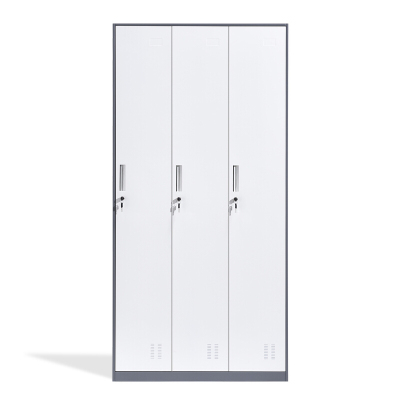 全简拆装更衣柜浴室储物存包柜职员宿舍三门更衣柜1850*900*500