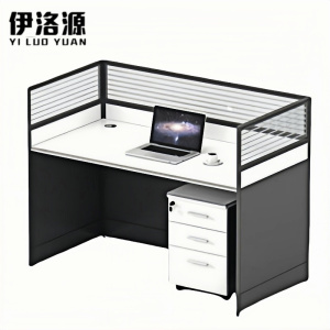 伊洛源屏风工位办公桌单人位含柜1400*700*750mm套