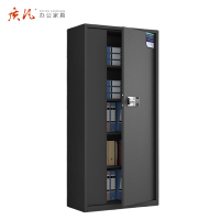 质凡 保密柜通体柜无抽黑色/国保密码锁款 /ZF-BMG054/1850*420*900mm(厚度0.8mm)