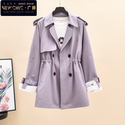 广赫风衣女中长款2020秋装新款英伦风小个子气质流行收腰显瘦秋季外套风衣