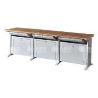 鑫星奈 XXN4012409 隐藏式翻转电脑桌培训桌教室机房多媒体学习桌办公桌A款三人位