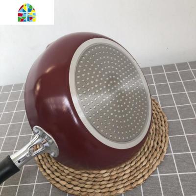 捡漏日式煎炒锅平底锅深煎锅不粘锅雪花酥烘培锅加深宝宝辅食 FENGHOU 墨蓝色26cm通用(无瑕疵)