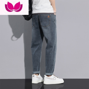 七斓牛仔裤男士2023年夏季新款韩版潮流宽松直筒休闲裤裤子男装