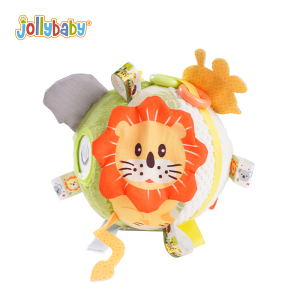 jollybaby婴儿手抓球可啃咬牙胶磨牙抚触球0-1岁宝宝感统训练1663