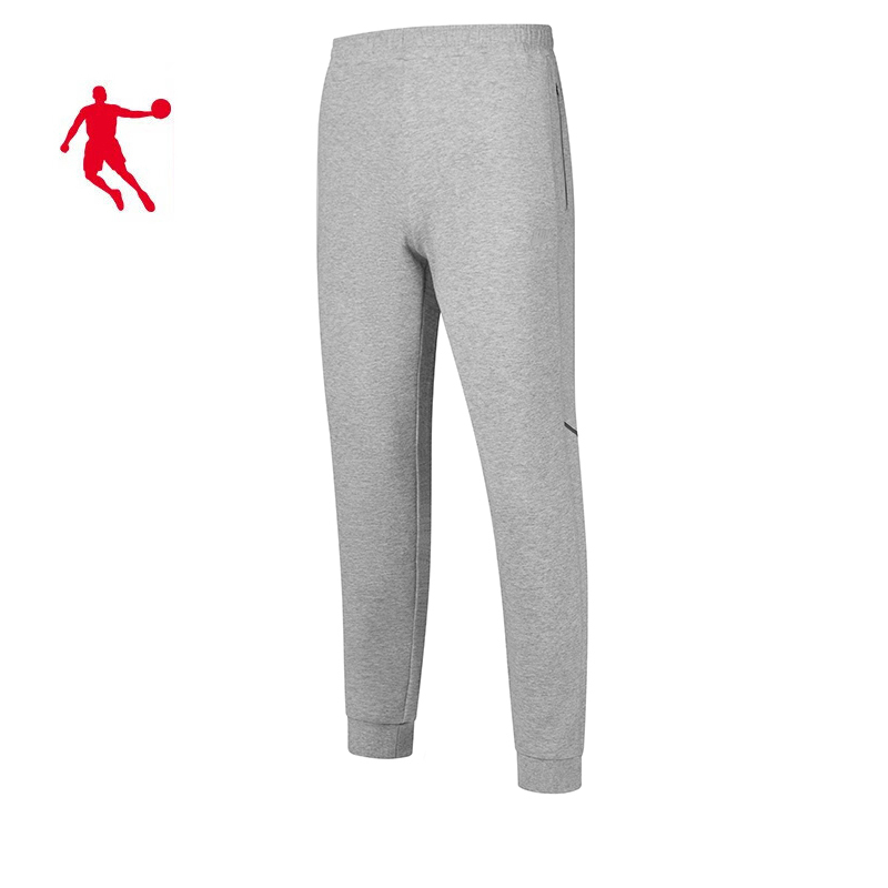 乔丹 运动裤 针织长裤 男裤 KKL43211279 男款裤子 件(灰花灰 L)