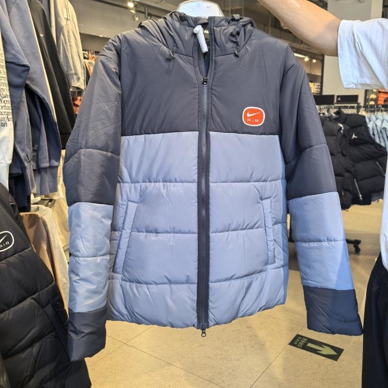 NIKE耐克连帽棉服运动休闲舒适保暖男装外套HM0198-060 D