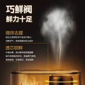美的(Midea)电压力锅高压锅4-6人5L大容量家用不锈钢多功能自动排气智能调压不粘内胆 EYL5041