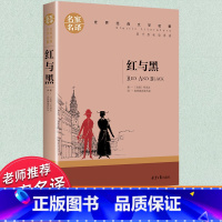 世界经典 文学名著[红与黑] [正版]红与黑书 名家名译 司汤达著作原版 世界文学名著经典小说书 高中生中小学生课外