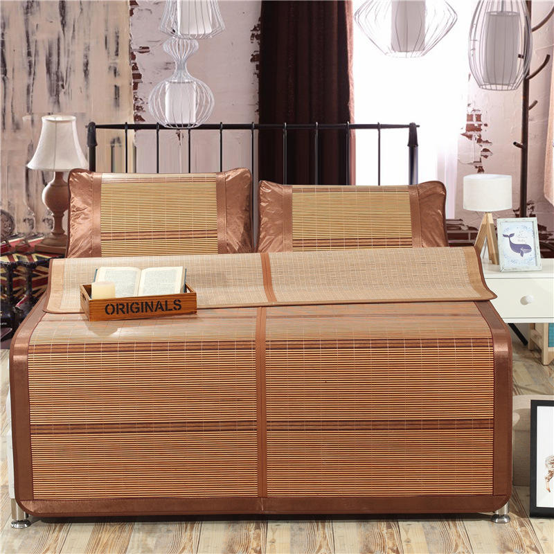 比韩竹席折叠加厚席子双面席凉席