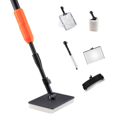 鱼缸刷子清洁长柄擦洗鱼缸刮藻刀鱼缸清洁刷鱼缸清理清洁工具