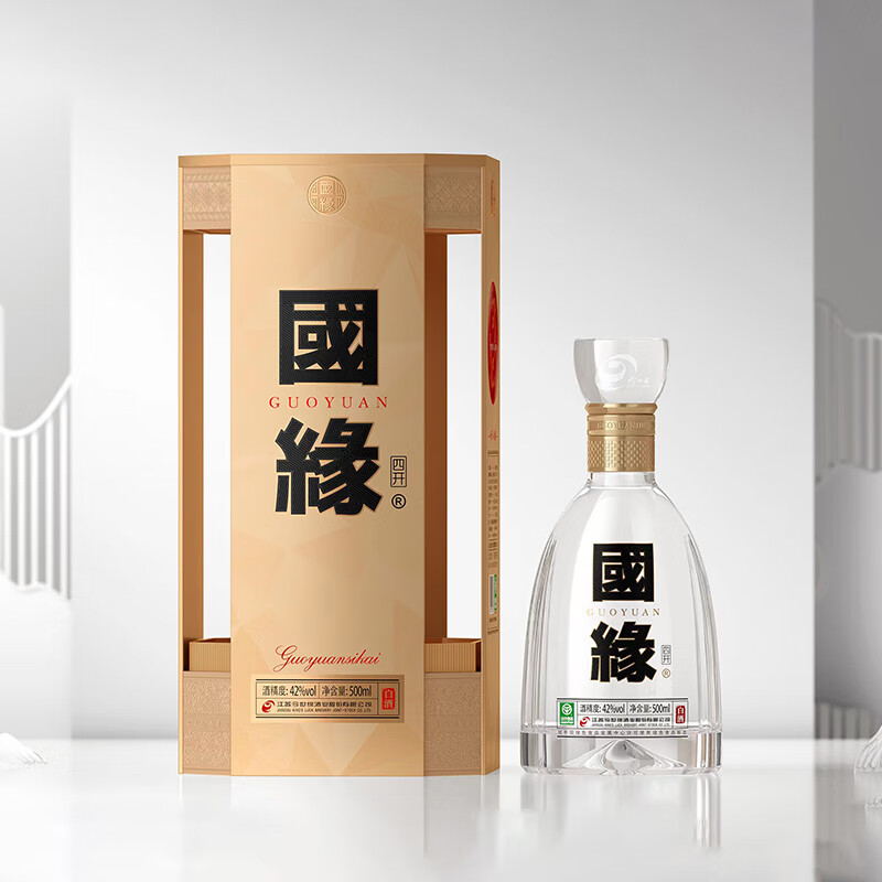 今世缘 国缘四开 幽雅醇厚型白酒42度500ml