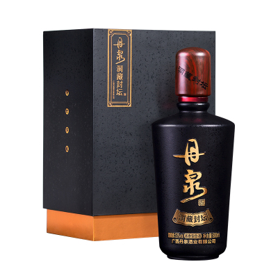 酒厂自营-广西丹泉酒洞藏封坛酒黑钻53度酱香型白酒500mL礼盒