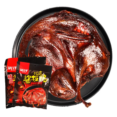 湖南特产俏仔酱板鸭108g即食风味酱卤板鸭香辣手撕鸭肉休闲零食