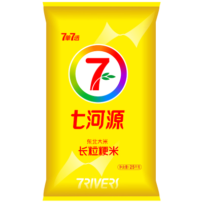 七河源长粒粳米25kg 东北大米23年新米